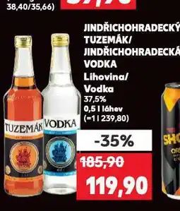 Kaufland Jindřichohradecká vodka nabídka