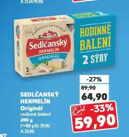 Kaufland Sedlčanský hermelín nabídka