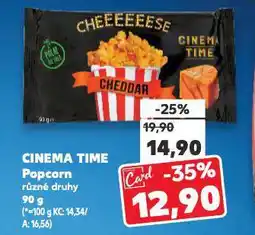Kaufland Popcorn cinema time nabídka