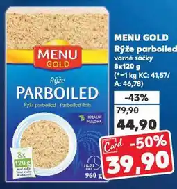 Kaufland Menu gold rýže nabídka
