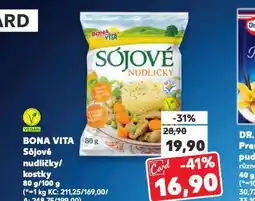 Kaufland Bona vita sójové nudličky nabídka