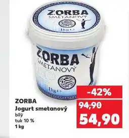 Kaufland Zorba smetanový jogurt nabídka