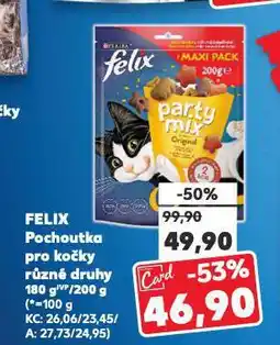 Kaufland Felix pochoutky pro kočky nabídka