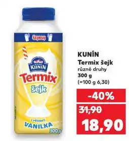 Kaufland Kunín termix šejk nabídka