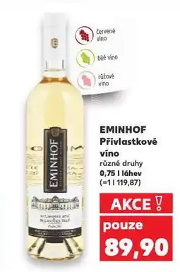 Kaufland Eminhof víno nabídka