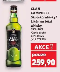 Kaufland Clan campbell skotská whisky nabídka