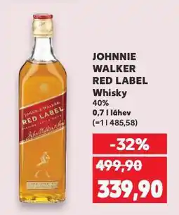 Kaufland Johnnie walker red label nabídka