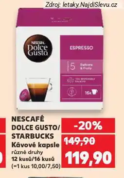Kaufland Starbucks kávové kapsle nabídka