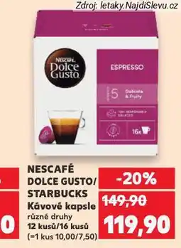 Kaufland Kávové kapsle dolce gusto nabídka
