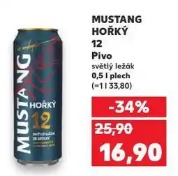 Kaufland Pivo mustang nabídka