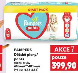 Kaufland Pampers dětské plenky nabídka