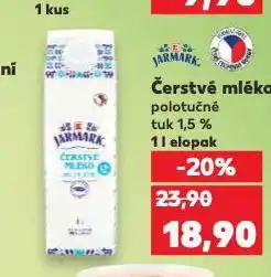 Kaufland Čerstvé mléko nabídka