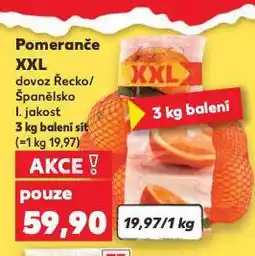 Kaufland Pomeranče nabídka