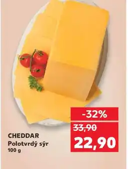 Kaufland CHEDDAR Polotvrdý sýr nabídka