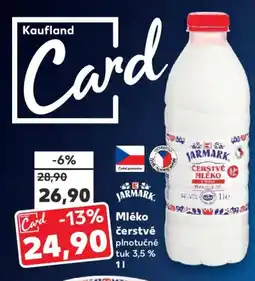 Kaufland Mléko čerstvé nabídka