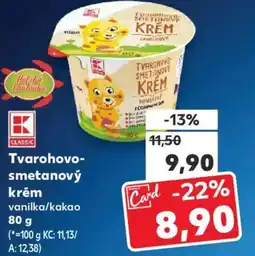 Kaufland Tvarohovo- smetanový krém nabídka