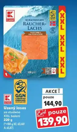 Kaufland Uzený losos nabídka