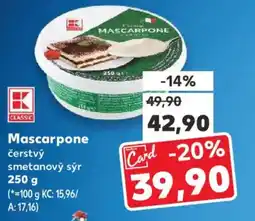 Kaufland Mascarpone nabídka