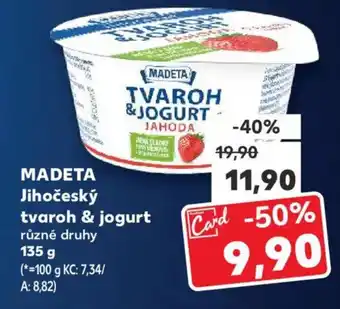 Kaufland MADETA Jihočeský tvaroh & jogurt nabídka