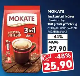 Kaufland MOKATE Instantní káva nabídka