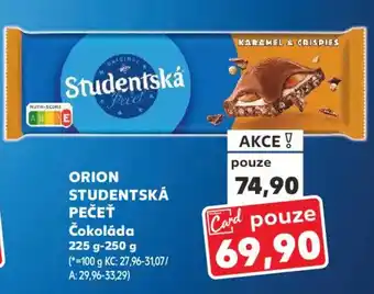 Kaufland ORION Studentská Pečeť Čokoláda nabídka
