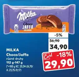 Kaufland MILKA Choco/Jaffa nabídka