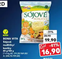 Kaufland BONA VITA Sójové nudličky/ kostky nabídka