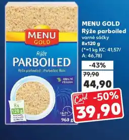 Kaufland MENU GOLD Rýže parboiled nabídka