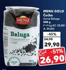 Kaufland MENU GOLD Čočka nabídka