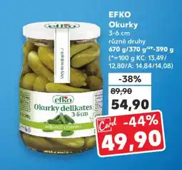 Kaufland EFKO Okurky nabídka