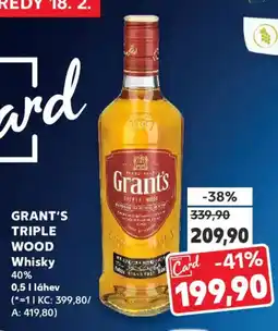 Kaufland GRANT'S Triple Wood Whisky nabídka