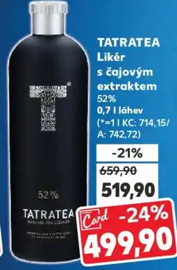 Kaufland TATRATEA Likér s čajovým extraktem nabídka