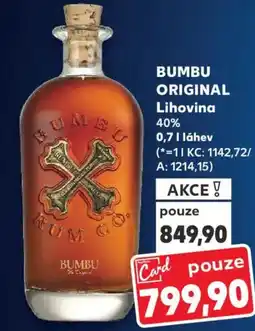 Kaufland BUMBU Original Lihovina nabídka