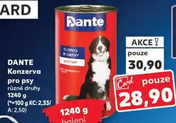 Kaufland DANTE Konzerva pro psy nabídka