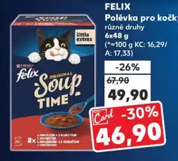 Kaufland FELIX Polévka pro kočky nabídka