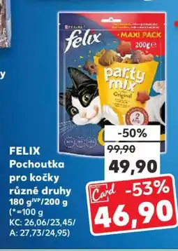 Kaufland FELIX Pochoutka pro kočky nabídka