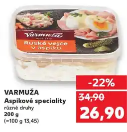 Kaufland VARMUŽA Aspikové speciality nabídka