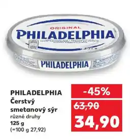 Kaufland PHILADELPHIA Čerstvý smetanový sýr nabídka