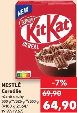 Kaufland NESTLÉ Cereálie nabídka