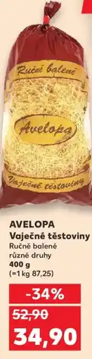 Kaufland AVELOPA Vaječné těstoviny nabídka