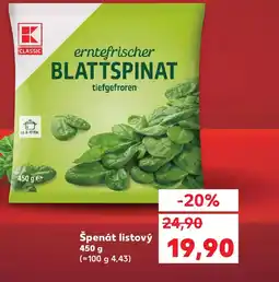 Kaufland Špenát listový nabídka