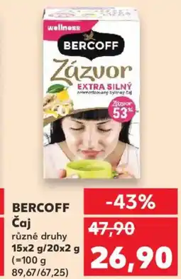 Kaufland BERCOFF Čaj nabídka