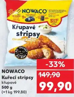 Kaufland NOWACO Kuřecí stripsy křupavé nabídka