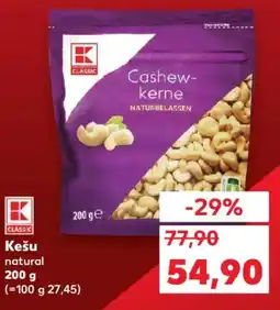 Kaufland Kešu natural nabídka