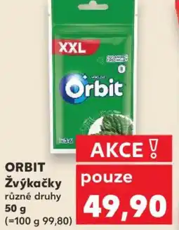 Kaufland ORBIT Žvýkačky nabídka