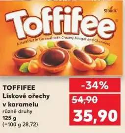 Kaufland TOFFIFEE Lískové ořechy v karamelu nabídka