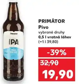 Kaufland PRIMÁTOR Pivo nabídka