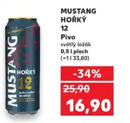Kaufland MUSTANG HOŘKÝ 12 Pivo nabídka