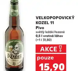 Kaufland VELKOPOPOVICKÝ KOZEL 11 Pivo nabídka