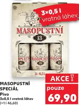 Kaufland MASOPUSTNÍ SPECIÁL Pivo nabídka